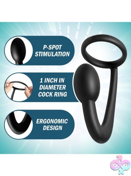 Prostatic Play Explorer Silicone Cock Ring &Amp; Prostate Plug - Image 8