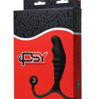 Multi-Contoured Black Silicone Prostate Massager With Adjustable Arms And Tabs By Aneros