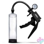 Pump Up Penis Pump With Gauge and Trigger Handle - Clear - Image 2