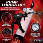 Pump Up Penis Pump With Gauge and Trigger Handle - Clear - Image 3