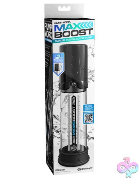 Pumped Vortex Masturbator Gunmetal - Discreet Toys Pump Worx Max Boost - Black/Clear