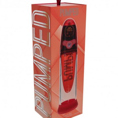 Aqua-Pro AI Enabled automatic penis pump in red silicone by Shots Toys