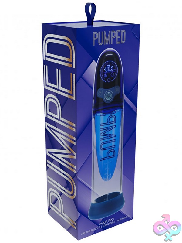 Discreet-Toys-Pumped-Aqua-Pro-Submersible-Automatic-Ai-Enabled-Blue-Nu-St-Pmp053Blu Aqua-Pro Submersible Automatic Pump Clear Silicone By Shots Toys