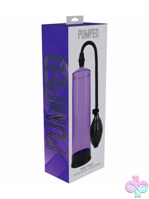 Pumped Basic Pump 1 Water-Resistant Manual Penis Pump In Multiple Colors