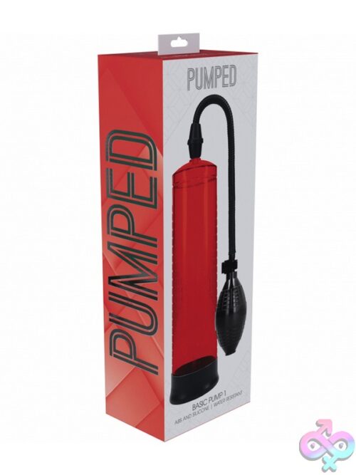 Pumped Basic Pump 1 Water-Resistant Manual Penis Pump In Multiple Colors