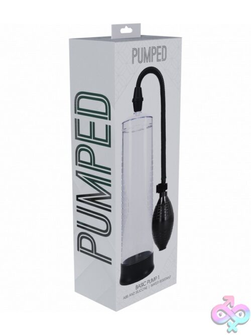 Pumped Basic Pump 1 Water-Resistant Manual Penis Pump In Multiple Colors