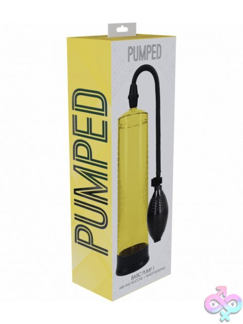 Pumped Basic Pump 1 Water-Resistant Manual Penis Pump In Multiple Colors