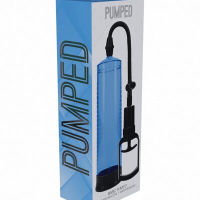 Pumped Basic Pump 2 water-resistant manual penis pump in multiple colors on neutral background