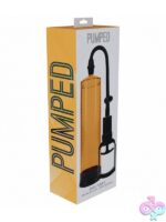 Pumped Basic Pump 2 water-resistant manual penis pump in multiple colors on neutral background