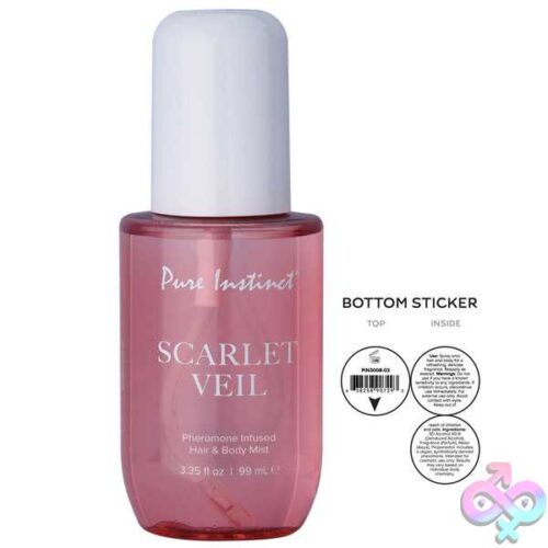 Pure Instinct Pheromone Hair And Body Mist Scarlet Veil 3.35Oz - Image 2