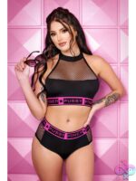 Pussy Power Halter Top & Booty Short