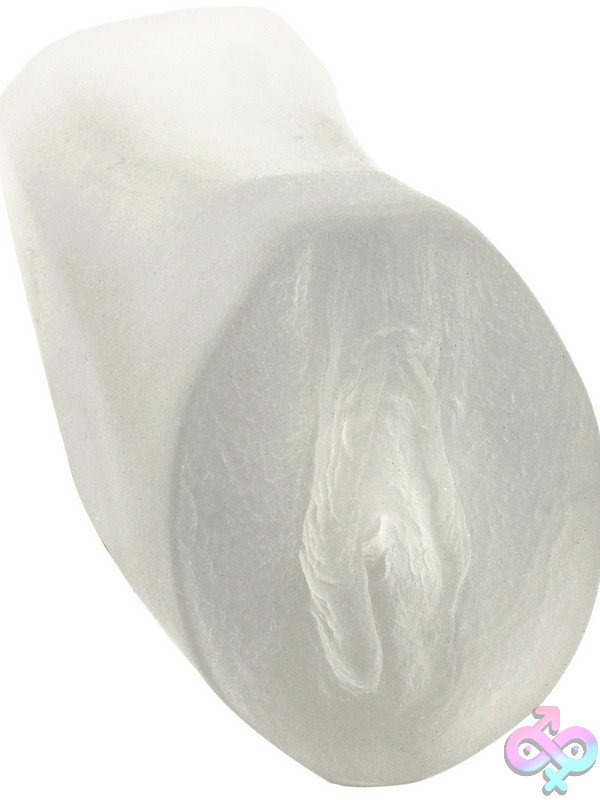 Discreet-Toys-Pussy-Stroker-In-A-Bag-Frost-Nu-Dj5005-01Bg Frosted Palm-Sized Ultraskyn Pussy Stroker In Clear Tpe By Doc Johnson