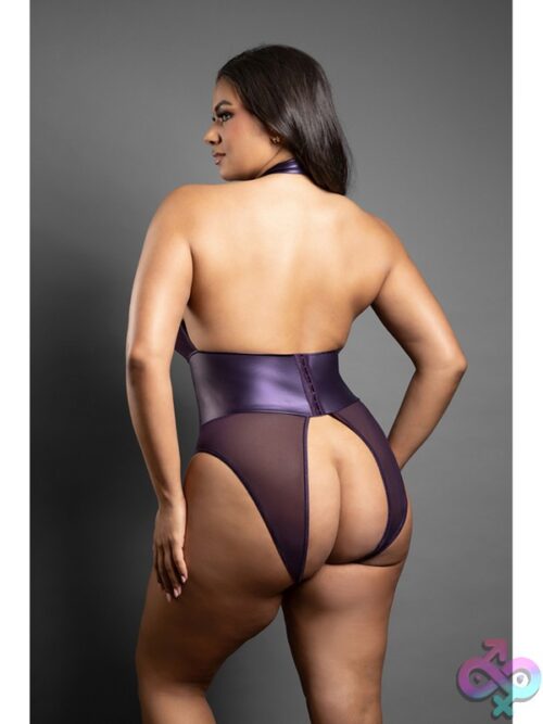 Open Lace-Up Halter Teddy &Amp; Blindfold - Image 3