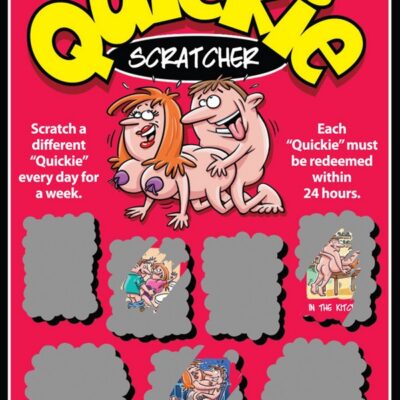 Pink Quickie Scratchers 7-day couples scratch card game by Ozze Creations