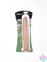 10-inch realistic beige silicone dildo with suction cup base by Si Novelties