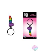 Rainbow Dildo Keychain by Wood Rocket - Image 2