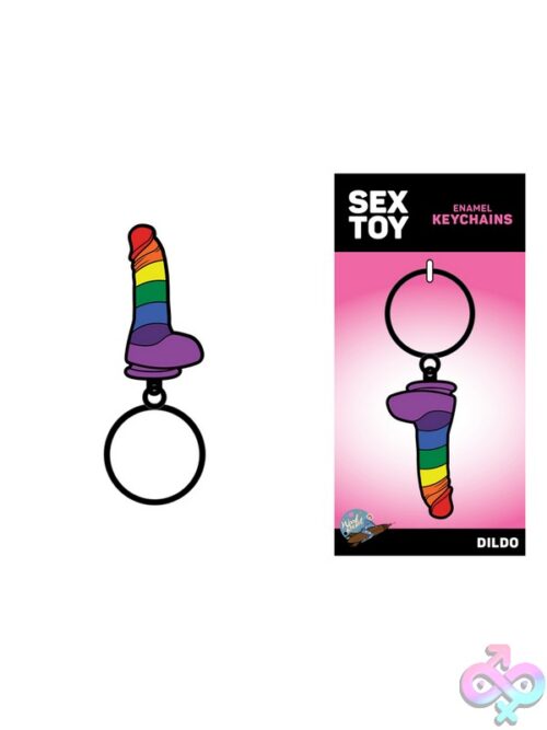 Rainbow Dildo Keychain By Wood Rocket - Image 2