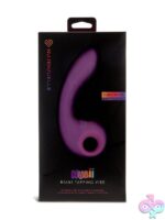 Raine Nubii external tapping vibrator with warming and turbo boost in purple by Nu Sensuelle