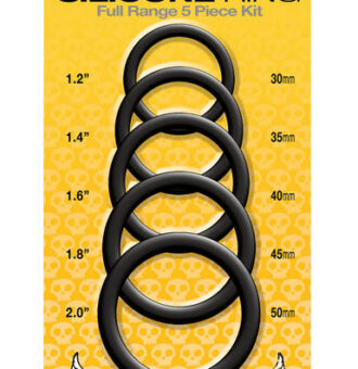 Rascal - Boneyard Sex Toys - Boneyard Silicone Ring 5 Pc Kit - Black