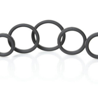 Rascal - Boneyard Sex Toys - Boneyard Silicone Ring 5 Pc Kit - Black