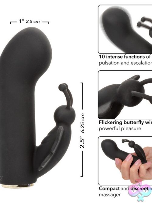 Raven Butterfly Mini Dual Massager – Black - Image 3