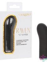 Curved black silicone rechargeable G-spot massager by California Exotic Novelties