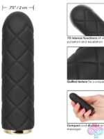 Raven Quilted Seducer Mini Massager – Black - Image 3