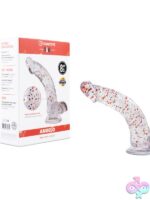 Clear realistic dildo with pronounced veins and defined head, 8.5 inches, by Camtoyz