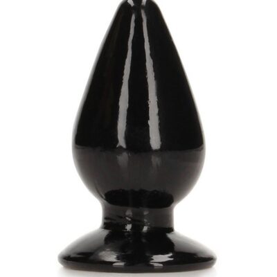 Realrock Crystal Clear anal plug 4.5 inch with suction cup base in four colors on white background