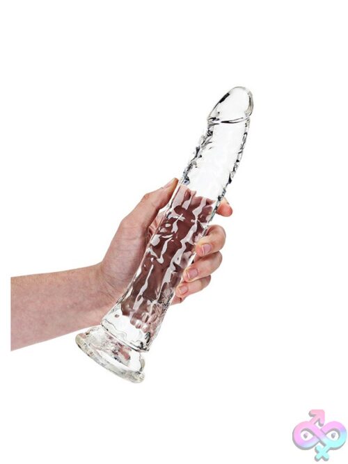 Realrock Crystal Clear Slim Dildo 10'' Transparent - Image 2