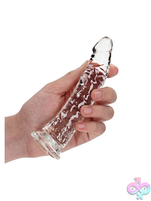 Realrock Crystal Clear Slim Dildo 6 Inch – Transparent - Image 2