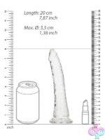 Realrock Crystal Clear Slim Dildo 7'' Transparent - Image 3