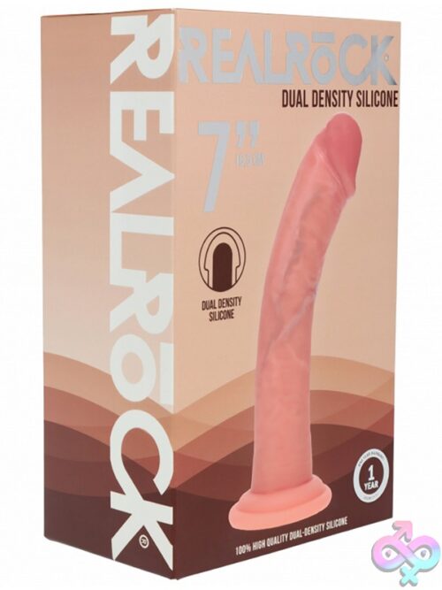Realrock Dual Layered Curved Realistic Dildo 7&Quot; - Image 4