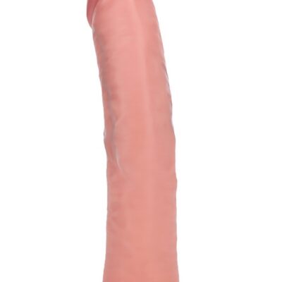 Curved dual density dildo Realrock Dual Layered Curved Realistic Dildo 8 inch by Shots