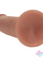 Realrock Dual Layered Realistic Sliding Skin Dildo 6" Tan - Image 5