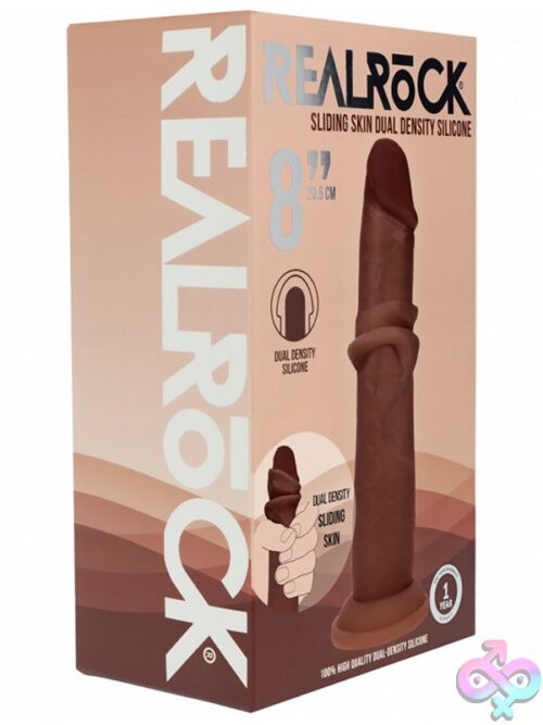 Realrock Dual Layered Realistic Sliding Skin Dildo 8&Quot; - Image 4