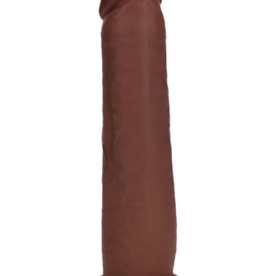 Sliding Skin Realistic Dildo 8 inch by Shots in brown and beige dual-density silicone