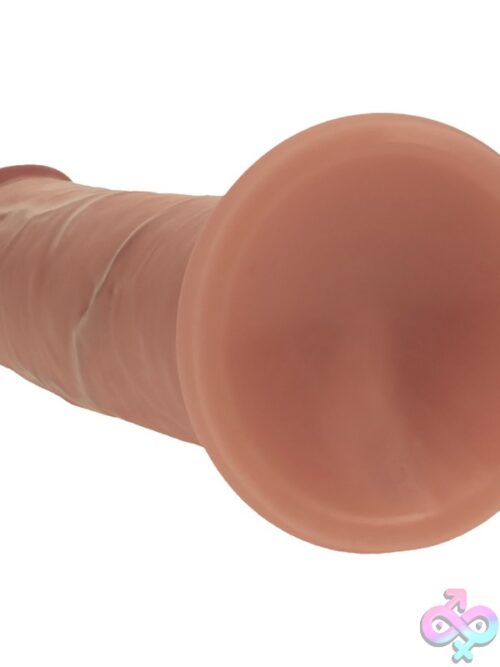 Realrock Dual Layered Realistic Sliding Skin Dildo 8&Quot; Tan - Image 5