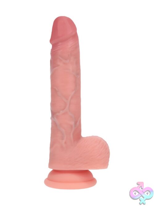Realrock Dual Layered Realistic Vibrating Thrusting Dildo With Balls 7&Quot; - Image 2