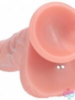 Realrock Dual Layered Realistic Vibrating Thrusting Dildo With Balls 7" - Image 3