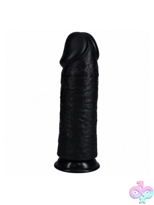 Realrock Extra Thick Realistic Dildo 10 Inch Black - Image 2