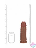 RealRock Extra Thick Realistic Dildo 9" Tan - Image 3