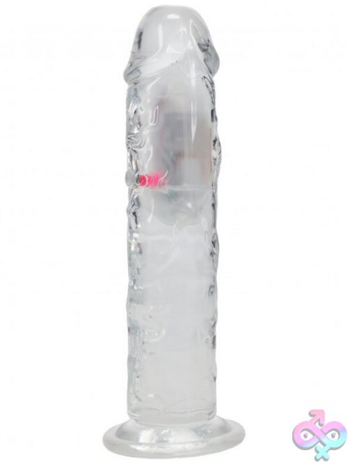 Realrock Led Vibrating Dildo 8 Inch – Clear - Image 3