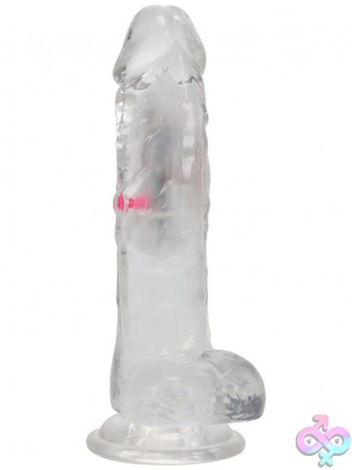 Realrock Led Vibrating Dildo With Balls 7&Quot; – Clear - Image 3