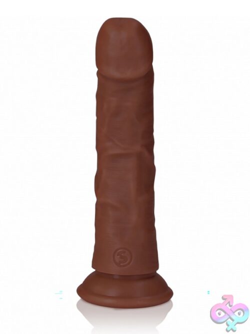 Realistic Curved Dildo With Suction Cup 6&Quot; Brown - Image 3