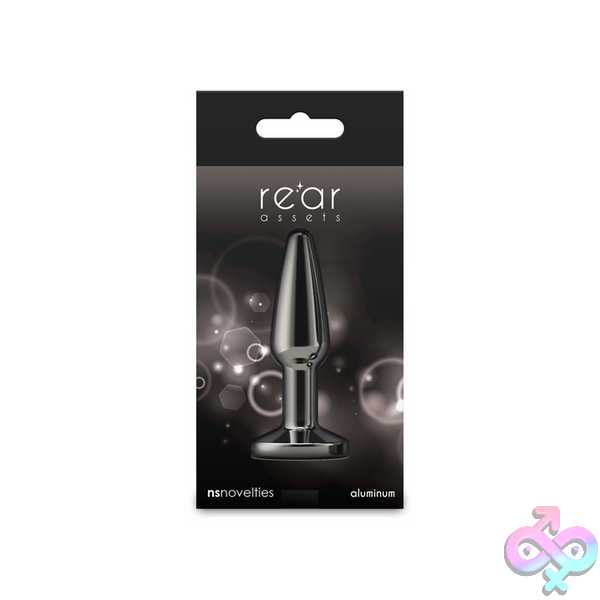 Discreet-Toys-Rear-Assets-Tapered-Small-Gunmetal-Black-Nsn-0969-13 Rear Assets - Tapered - Image 1
