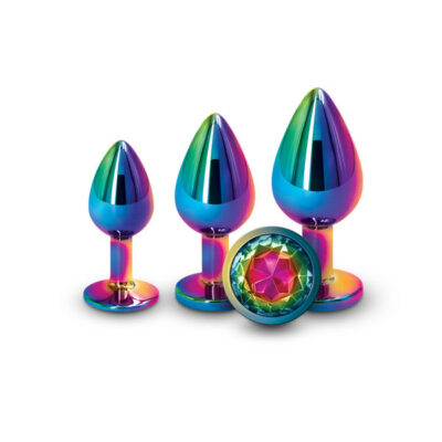 Rear Assets Trainer Kit three-piece chrome gem plug set by nsnovelties