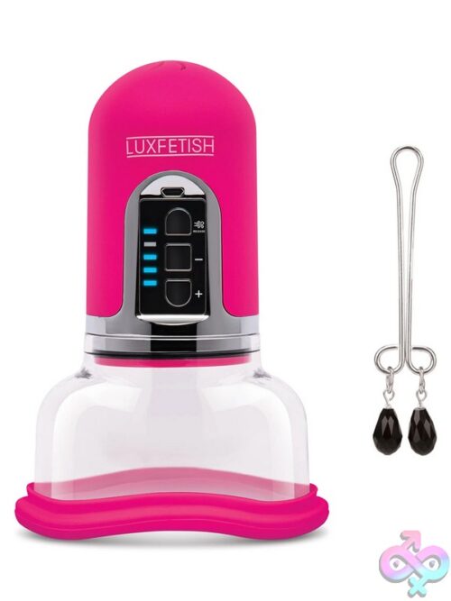 Rechargeable 4-Function Auto Pussy Pump With Clit Clamp - Image 2