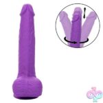 Rechargeable Gyrating and Thrusting Silicone Studs - Purple - Image 5