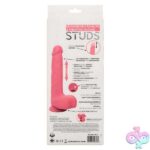 Rechargeable Rumbling and Thrusting Silicone Studs - Pink - Image 3